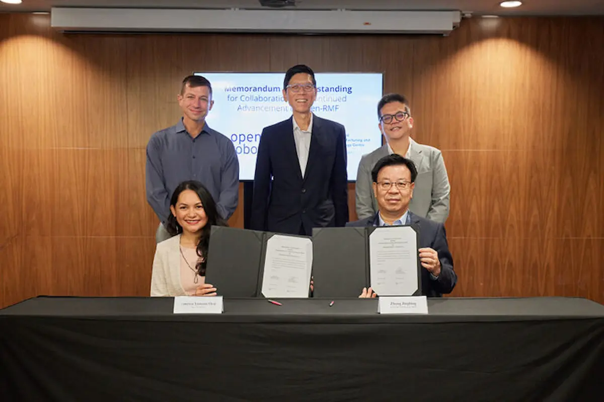 Lễ ký kết hợp tác giữa A-STAR ARTC và OSRF phát triển chuẩn Open-RMF