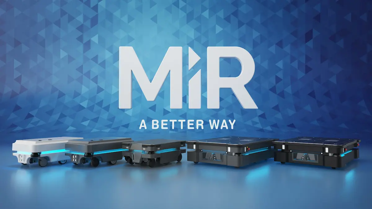 So sánh kích thước dải sản phẩm gia đình robot tự hành MiR, từ các dòng tải trọng nhỏ đến ứng viên hạng nặng MiR 1350. Đầu tư MiR 1350