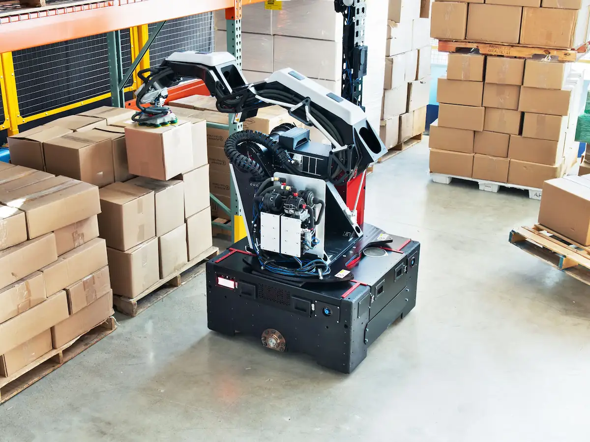 Đánh giá nhược điểm hạ tầng và chi phí cải tạo sàn kho bê tông khi triển khai robot Boston Dynamics Stretch.