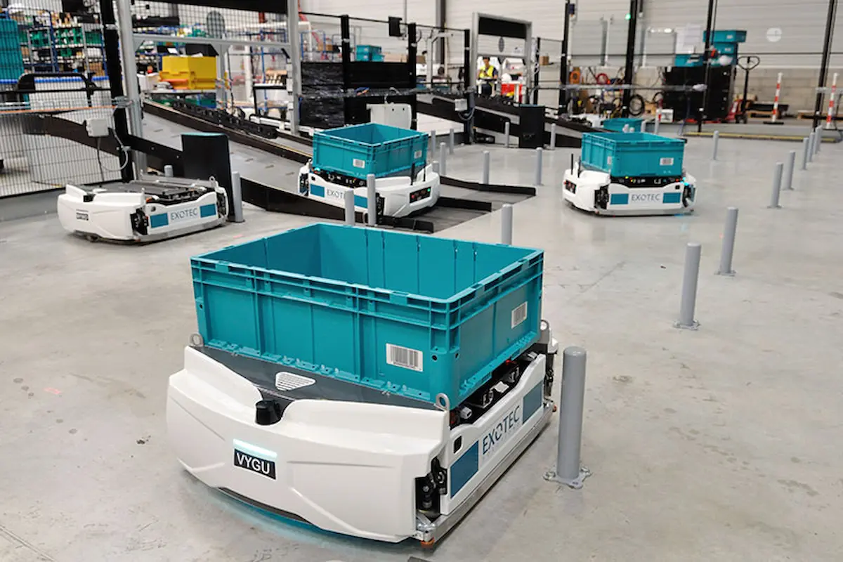 Yêu cầu dung sai mặt sàn khắt khe cho phần cứng Exotec Skypod