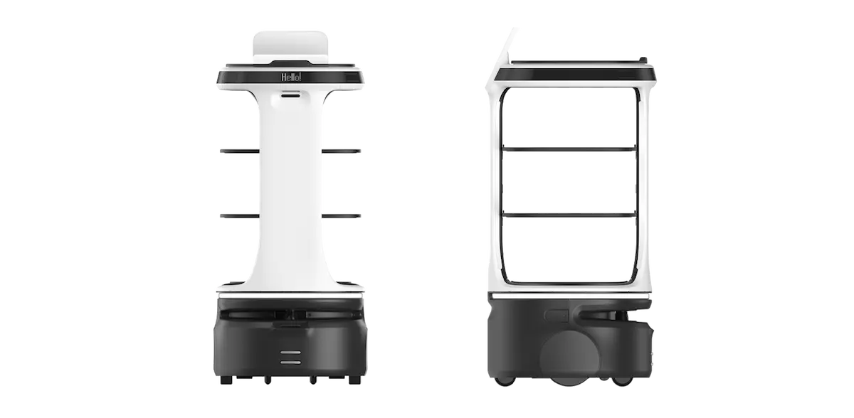 Cận cảnh chi tiết phần cứng Servi Plus với lớp vỏ chịu lực Makroblend và vị trí tích hợp module cảm biến.